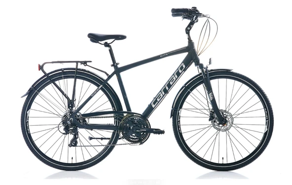 28J CARRARO ELITE 706 HD ŞEHİR BİSİKLETİ - MAT SİYAH GRİ - 48 KADRO ürün görseli 1