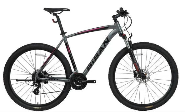Bisan MTX7300 26 Jant 24 Vites 39.5 CM Dağ Bisikleti Gri - Pembe ürün görseli