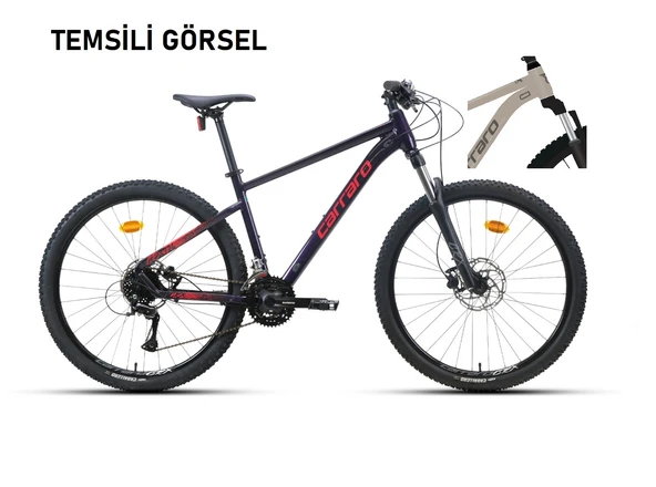 27.5J CARRARO CRX 724 24V HD DAĞ BİSİKLETİ - GÜL GRİ KOYU GRİ - 44 KADRO ürün görseli