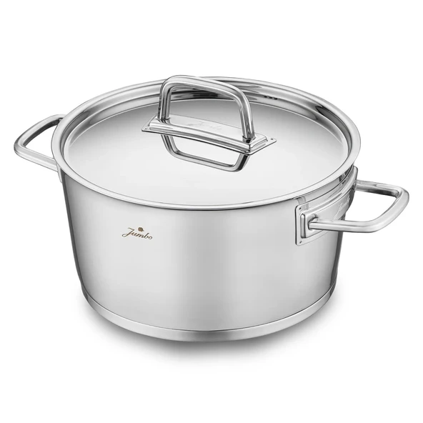 Jumbo Felix 8 Parça İndüksiyon Tabanlı Çelik Tencere Seti - Resim 3