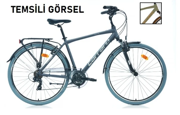 28J CARRARO ELITE 704 V ŞEHİR BİSİKLETİ - MAT ANTRASİT GRİ KROM - 48 KADRO ürün görseli