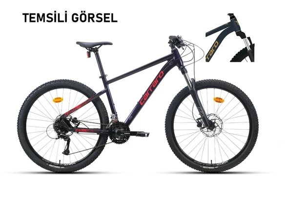 27.5J CARRARO CRX 724 24V HD DAĞ BİSİKLETİ - PIRILTILI LACİVERT BRONZ - 44 KADRO ürün görseli