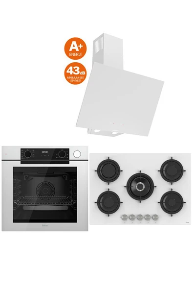 Ferre STEAM PLUS 75 SERİSİ 3LÜ CAM ANKASTRE SET (QEP64CB-RS036-D078-SA) ürün görseli