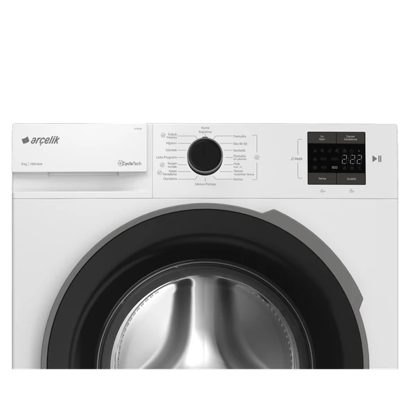 ARÇELİK 8100 MX 8 Kg Çamaşır Makinesi - Resim 4