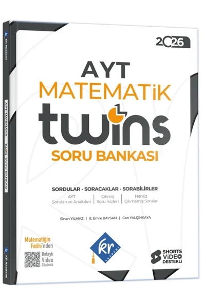 AYT Twins Matematik Soru Bankası KR Akademi Yayınları ürün görseli 1