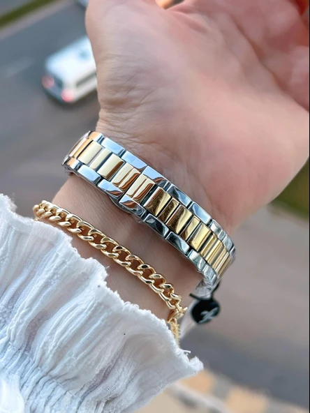 Daniel Klein 2 Yıl Garantili Çelik Kordon 30 Mt Suya Dayanıklı Kadın Kol Saati+Bileklik BF.G.10070.3 - Resim 3