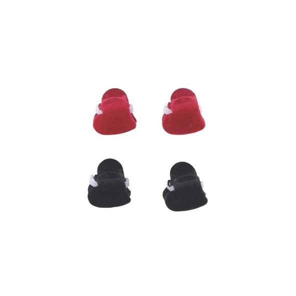 M-Pets Glam Kalpli Kedi ve Köpekler İçin Aksesuar Toka Kırmızı Siyah - Resim 2