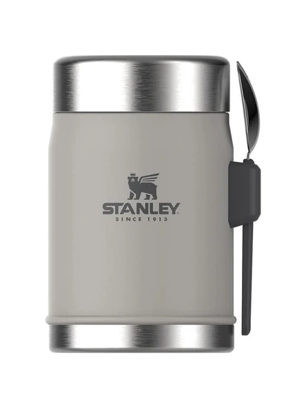 Stanley Klasik Kaşıklı Gri 0.40 lt Çelik Yemek Termosu ürün görseli