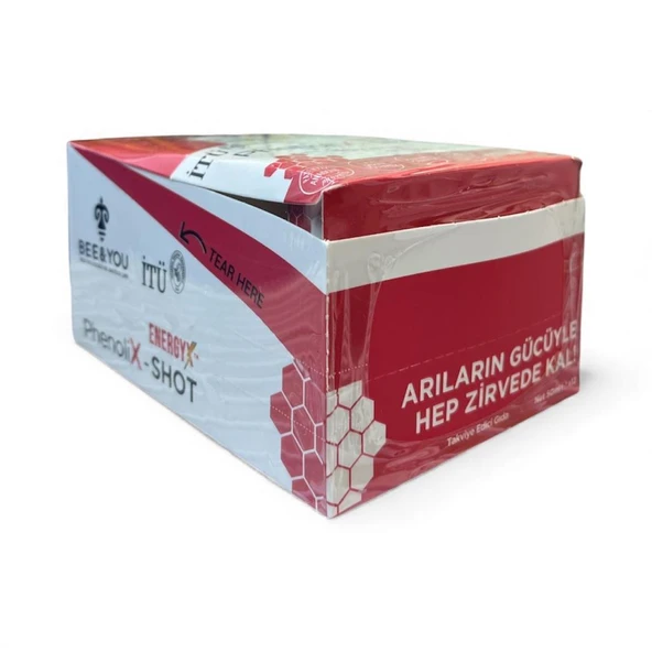 Bee&You PhenoliX-Shot Energy 50 Ml 12'Li Kutu - SKT:03/2028 - Resim 3