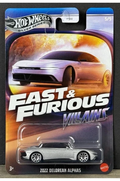 Hot Wheels Fast & Furious Villains 2022 DeLorean Alphas HNR88 JBY38 ürün görseli 1