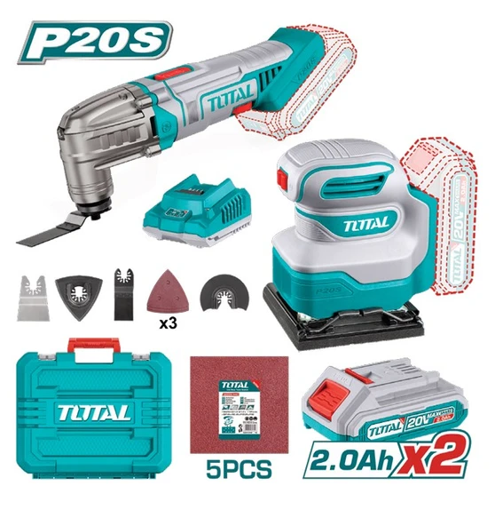 Total TCKLI20276E Akülü Çok Amaçlı Kesici Akülü Titreşimli Zımpara ürün görseli 1