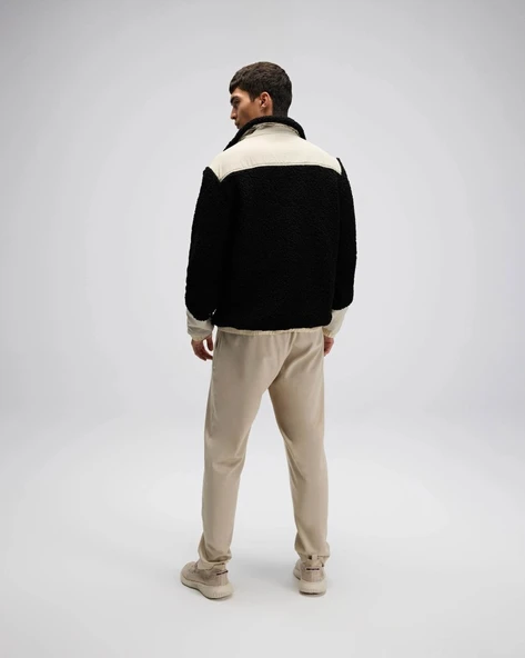 Ellesse Erkek Fermuarlı Polar Siyah Mont EM511-BK - Resim 3