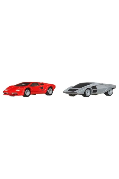 Hot Wheels Premium Car Culture 2'li Paket Lamborghını Countach LP5000 QV & Lancıa Stratos Zero HBL96 JBL02 - Resim 2