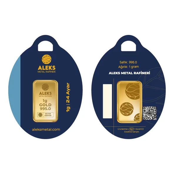 Gekas Kuyumculuk AMR 1 gr 995.0 24 Ayar Külçe Altın - Resim 3