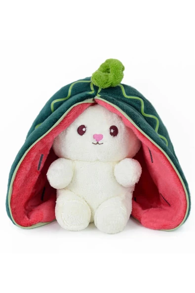 Ayıcı Oyuncak Çilek Tavşan Çantalı Sevgiliye Özel ürün görseli