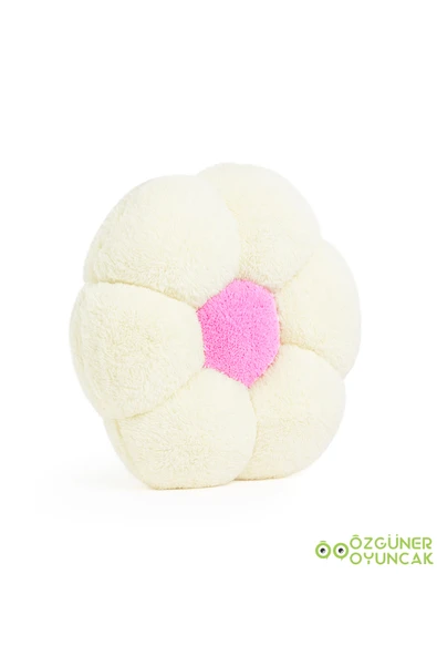 Pababo Dekoratif Papatya Şeklinde Peluş Yastık 40 cm – Yumuşak ve Konforlu Tasarım - Resim 3