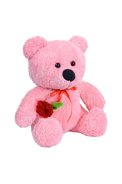 Ayıcı Oyuncak 55 Cm Elinde Gül Tutan Ayıcık - Resim 4