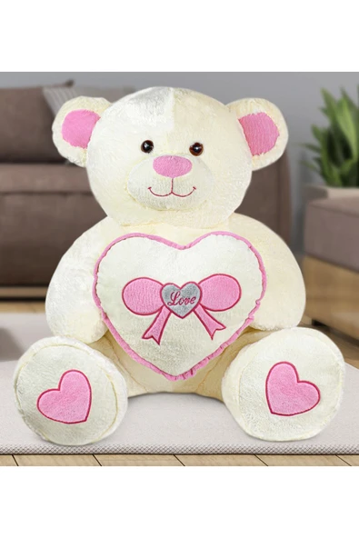 Ayıcı Oyuncak Harika Peluş Büyük Kalpli Ayıcık (%100 Yerli ) - Resim 2