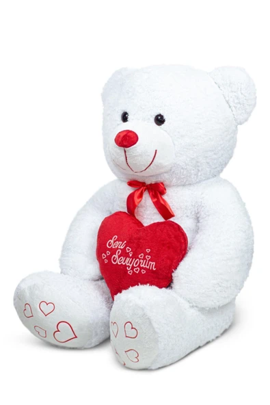 Özgüner Oyuncak Oyuncak 140 Cm Dev Bobo Seni Seviyorum Kalpli Sevgiliye Özel - Resim 5