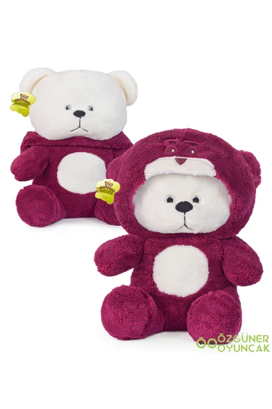 Özgüner Oyuncak Anlamlı ve Romantik Hediye Seti – 90 cm Peluş Ayı + Dekoratif Çerçeve + 5'li Mini Peluş Buket - Resim 2