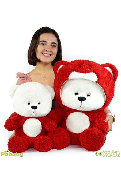 Özgüner Oyuncak 70 Cm Kapşonlu Uykumcuk  Peluş Ayıcık Panda ürün görseli