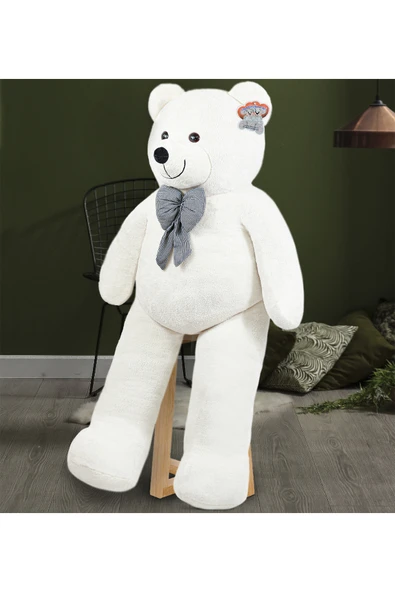 Özgüner Oyuncak Dev Büyük Peluş Ayıcık 170 cm  Beyaz - Resim 6