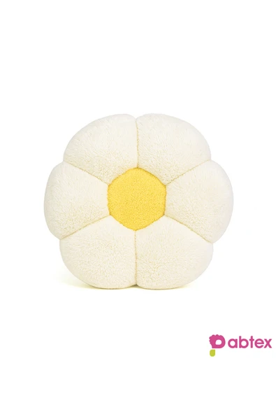 Özgüner Oyuncak 2 Adet Papatya Formlu Peluş Yastık – Dekoratif ve Konforlu - Resim 4