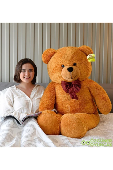 Ayıcı Oyuncak 160 Cm Papyonlu Büyük Ayıcık (%100 Yerli) Beyaz ürün görseli