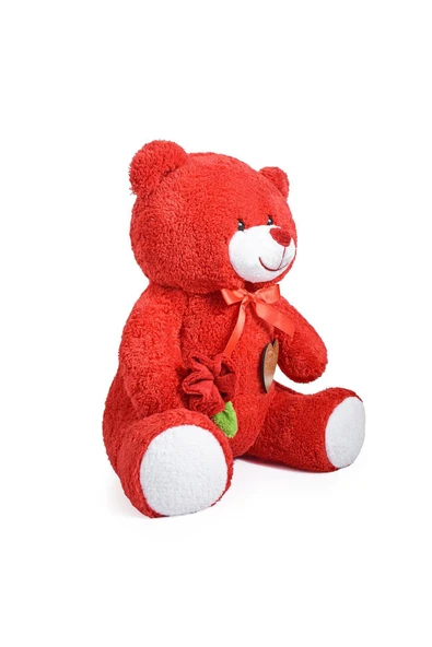 Özgüner Oyuncak 75 Cm İyi Ki Varsın Tahtalı Elinde Gül Tutan Ayıcık - Resim 3