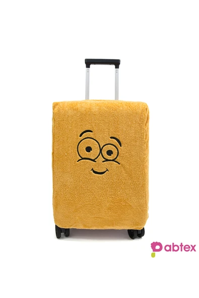 Ayıcı Oyuncak Eğlenceli Karakterli Peluş Bavul Kılıfı Orta Boy Uyumlu - Resim 2