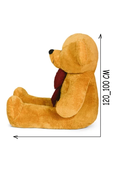 Ayıcı Oyuncak 120 Papyonlu Büyük Ayıcık Kahverengi - Resim 2