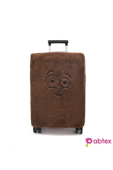Harika Peluş Fabrikası Eğlenceli Karakterli Peluş Bavul Kılıfı Orta Boy Uyumlu - Resim 2