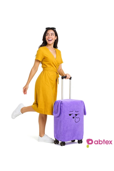 Harika Peluş Fabrikası Eğlenceli Karakterli Peluş Bavul Kılıfı Orta Boy Uyumlu ürün görseli