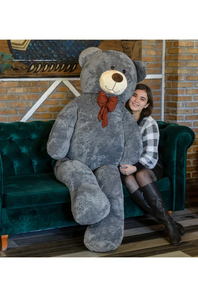 Ayıcı Oyuncak 200 Cm Noel Baba Şapkalı Ayıcık Yeni Yıl ,yılbaşı Hediyesi - Resim 6