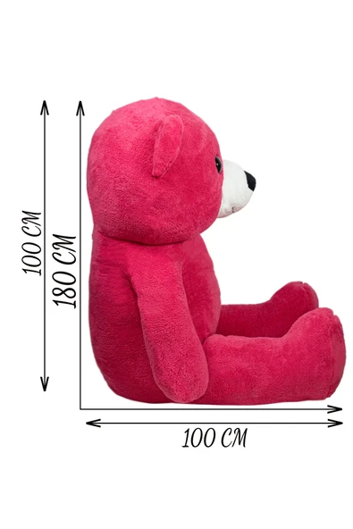 Pababo Büyük 180 cm Papyonlu Peluş Ayıcık – Aşkınızı Gösteren En Tatlı Hediye - Resim 6