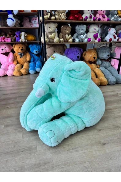 Özgüner Oyuncak Büyük Boy 150 Cm Fil Peluş Oyuncak - Çocuklar İçin En Sevimli Hediye - Resim 2
