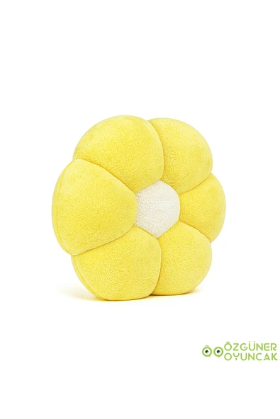 Özgüner Oyuncak Dekoratif Papatya Şeklinde Peluş Yastık 40 cm – Yumuşak ve Konforlu Tasarım - Resim 3