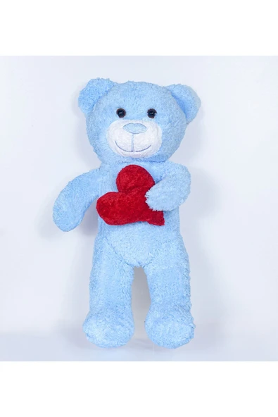 Özgüner Oyuncak 50 Cm Kalpli Peluş Sevimli Ayıcık - Resim 2