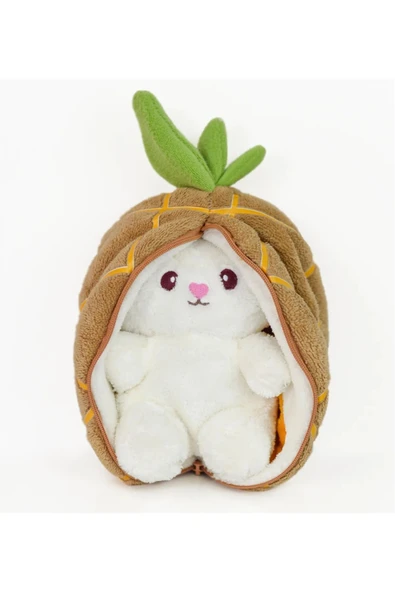 Ayıcı Oyuncak Çilek Tavşan Çantalı Sevgiliye Özel - Resim 2