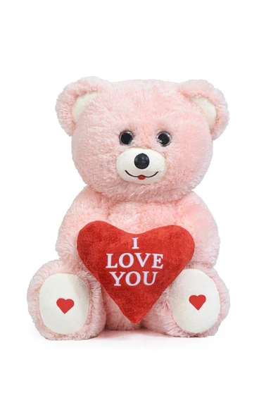 Ayıcı Oyuncak 200 Sevgiliye Özel Kalpli (I LOVE YOU) Yazılı Sevimli Peluş Ayıcık - Premium Kutu Içerisinde - Resim 5