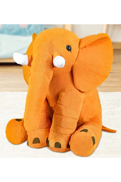 Özgüner Oyuncak 2.Kalite Uyku Arkadaşım Fil - Büyük Yumuşak Peluş Fil 65 Cm HEDİYEYE UYGUN DEĞİLDİR. - Resim 2