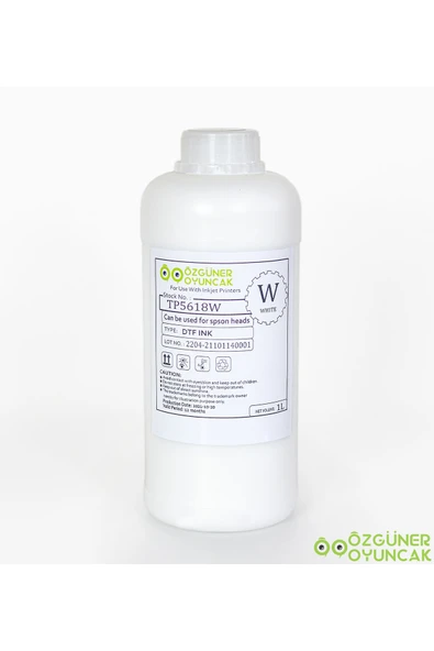Özgüner Oyuncak Dtf Mürekkebi White (beyaz) 1000ml - Resim 2