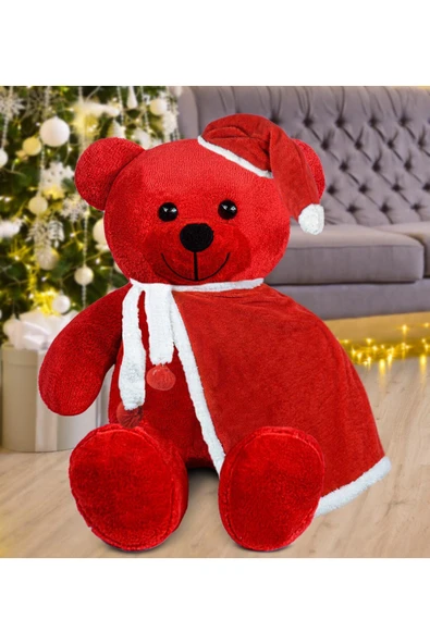 Özgüner Oyuncak 100 Cm Pelerinli Noel Baba Ayıcık Yeni Yıl , Yılbaşı Hediyesi ürün görseli