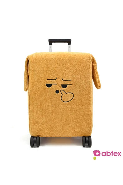 Ayıcı Oyuncak Eğlenceli Karakterli Peluş Bavul Kılıfı Orta Boy Uyumlu - Resim 2