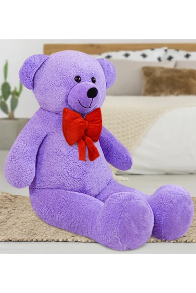 Özgüner Oyuncak 140 cm Kırmızı Papyonlu Ayıcık - Resim 3