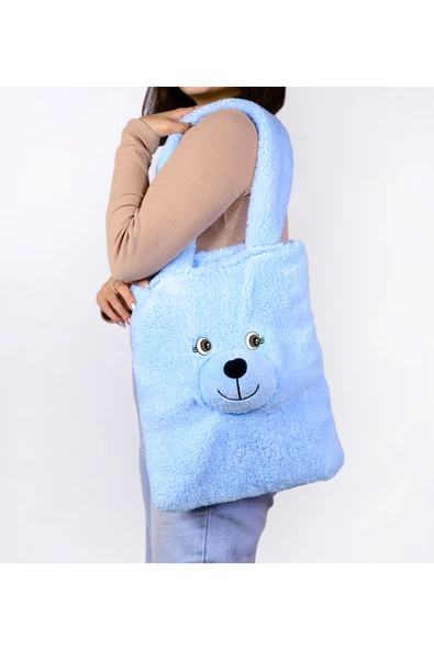 Harika Peluş Fabrikası Ayıcık Detaylı Omuz Çantası – Günlük Kullanım İçin İdeal - Resim 2