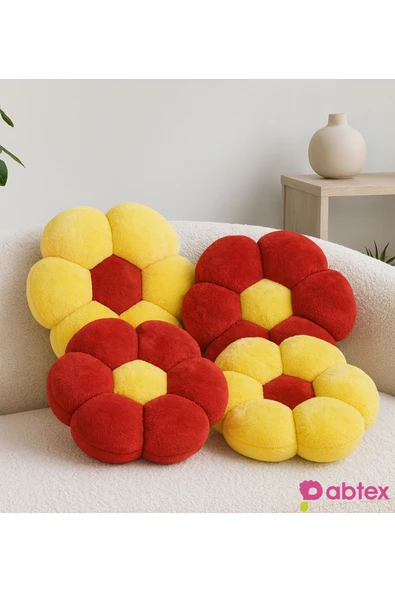 Ayıcı Oyuncak 4’lü Taraftar Peluş Papatya Yastık Seti – Takım Ruhunu Dekora Taşıyın ürün görseli 1