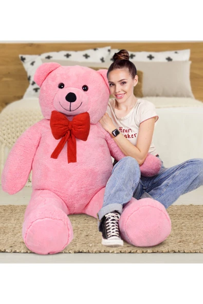 Özgüner Oyuncak 140 cm Kırmızı Papyonlu Ayıcık ürün görseli