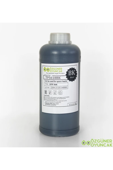 Ayıcı Oyuncak Dtf Mürekkebi Black (siyah) 1000ml - Resim 2