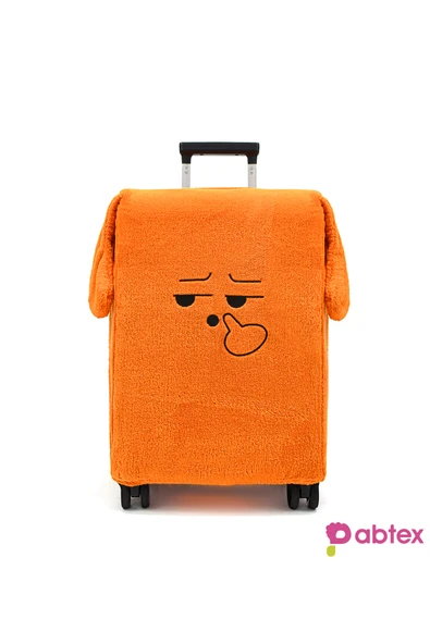 Ayıcı Oyuncak Eğlenceli Karakterli Peluş Bavul Koruyucu Kılıf - Resim 2